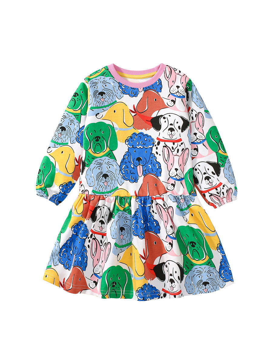 Girls Dog Every day Dress