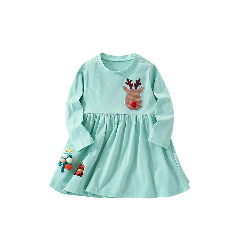 Christmas Sequins Long Sleeves Dress – Poppy parade