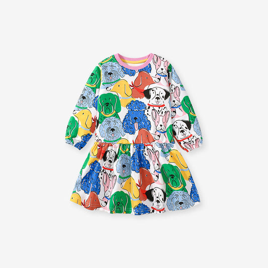 Girls Dog Every day Dress