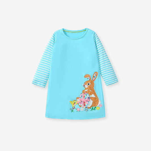 Sweet Bunny Long Sleeves Every day Dress